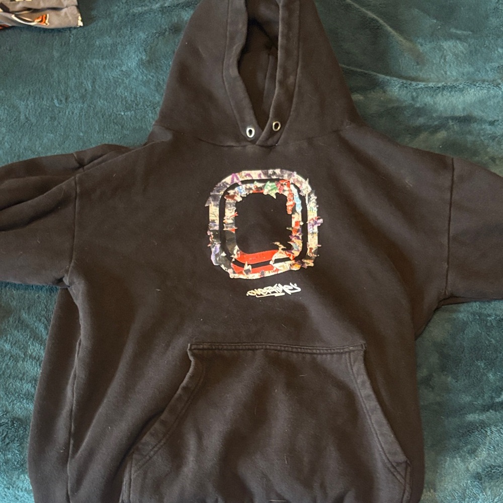 Black Graphic Hoodie